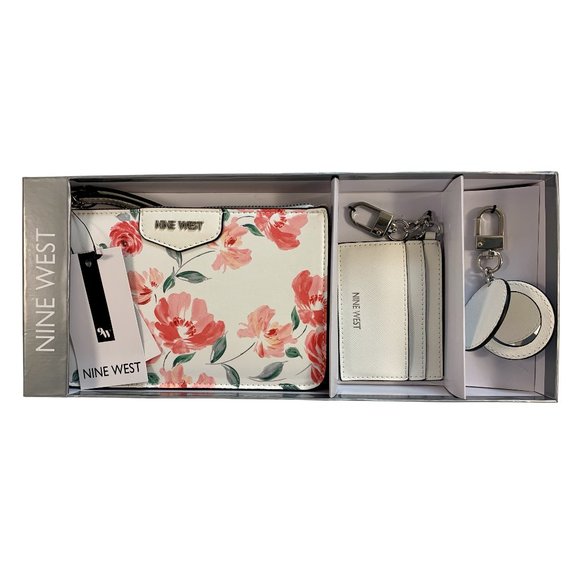 Nine West Handbags - Nine West Hunny SLG 3 Piece Set Wristlet Floral